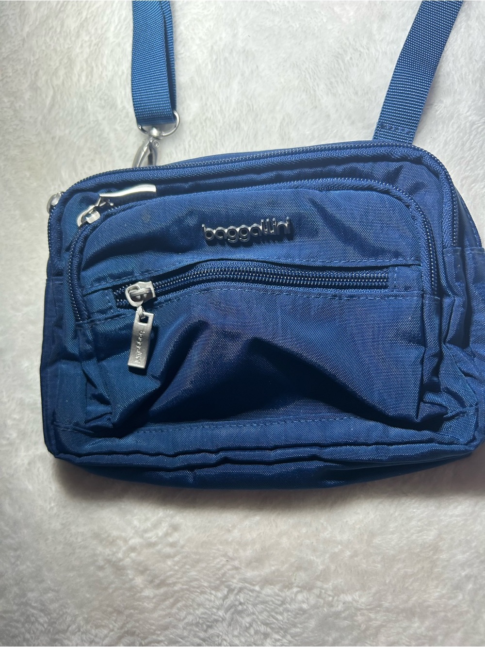 Baggallini Blue Interior Organizer Crossbody